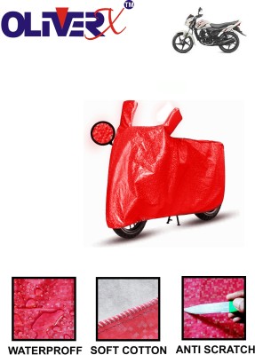 OliverX Waterproof Two Wheeler Cover for Suzuki(Hayate, Red)