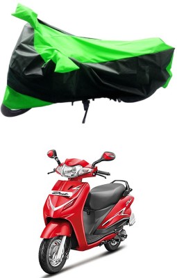 AUTOGARH Two Wheeler Cover for Hero(Duet 125CC, Green, Black)