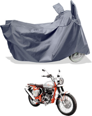 Amexride Two Wheeler Cover for Royal Enfield(Bullet Trials 350, Grey)