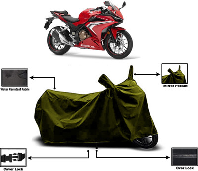 Amexride Two Wheeler Cover for Honda(CBR500R, Green)
