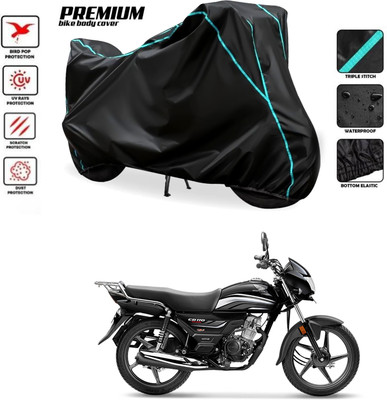 PAGORA Waterproof Two Wheeler Cover for Hero(CD 110 Dream, Black)