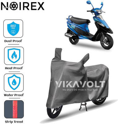 NOIREX Two Wheeler Cover for TVS(Scooty Pep+, Grey)
