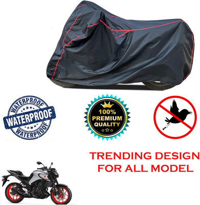 THE REAL ARV Waterproof Two Wheeler Cover for Yamaha(MT 03 BS6, Black)