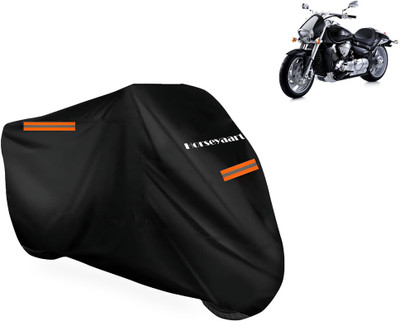 Horseyaart Waterproof Two Wheeler Cover for Suzuki(Intruder M1800R, Black)