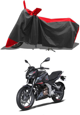 KEDIT Two Wheeler Cover for Bajaj(Pulsar NS200, Red, Black)