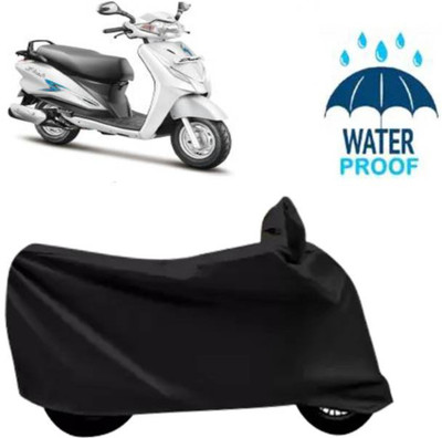 RAAMKM Waterproof Two Wheeler Cover for Hero, Honda, Royal Enfield, TVS(Glamour Programmed FI BS6, Black)
