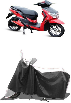 SUGASHRI Waterproof Two Wheeler Cover for Hero(Electric Dash, White, Black)