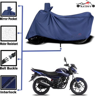 KEDIT Two Wheeler Cover for Bajaj(Discover 150 s, Blue)