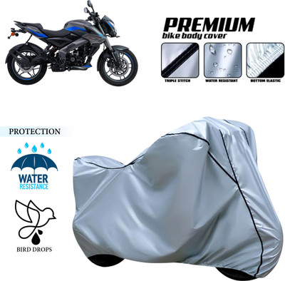 PAGORA Waterproof Two Wheeler Cover for Bajaj(Pulsar NS-160, Silver)