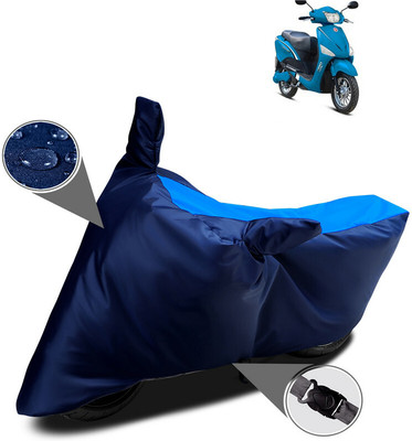 MMSSTAR Waterproof Two Wheeler Cover for Hero Electric(Electric Optima, Blue)