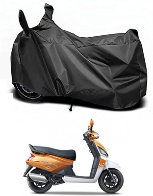 Auto Hub Waterproof Two Wheeler Cover for Mahindra(Gusto, Black)