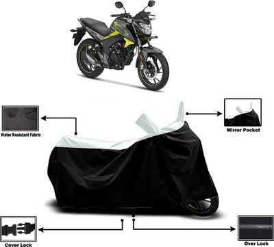 Amexride Two Wheeler Cover for Honda(CB Hornet 160R, White)