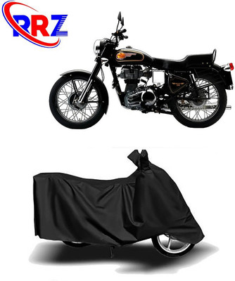 RRZ Waterproof Two Wheeler Cover for Royal Enfield(Bullet 350 Twinspark, Black)