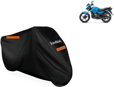 Juvdoxj Waterproof Two Wheeler Cover for Hero(Glamour FI, Black)