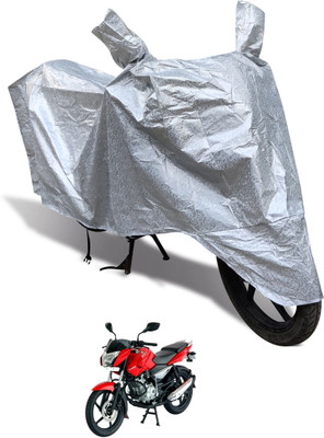 Euro Care Waterproof Two Wheeler Cover for Bajaj(Pulsar 135 LS DTS-i, Silver)