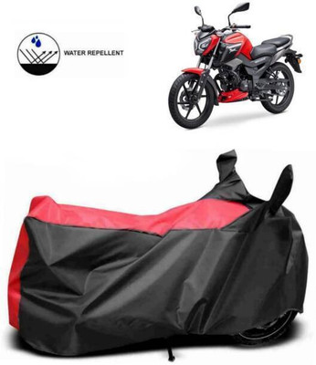 SK AUTO Waterproof Two Wheeler Cover for TVS(Black, Red)