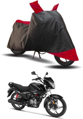 KEDIT Two Wheeler Cover for Hero(Glamour i3s BS6, Red, Black)