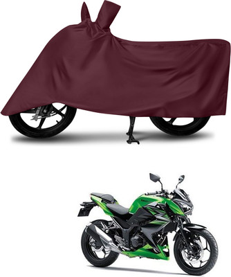 DeepShakshi AUTOMOTIVE Waterproof Two Wheeler Cover for Kawasaki(Z250, Maroon)