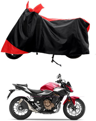 GROFATIK Two Wheeler Cover for Honda(CB500F, Red)