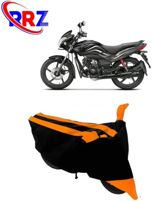 RRZ Waterproof Two Wheeler Cover for Hero(Passion Xpro, Black, Orange)