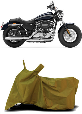 VESMEI Two Wheeler Cover for Harley Davidson(1200 Custom, Blue)