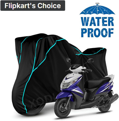 xodi Waterproof Two Wheeler Cover for Yamaha(Ray-ZR 125FI, Black, Blue, Multicolor)