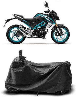 AASHTIK MART Two Wheeler Cover for 22Motors(150NK, Black)