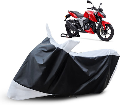 HEMSKAR Waterproof Two Wheeler Cover for TVS(Apache RTR 160, White)