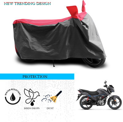 SnehaSales Waterproof Two Wheeler Cover for Hero(Glamour i3s, Grey, Red)