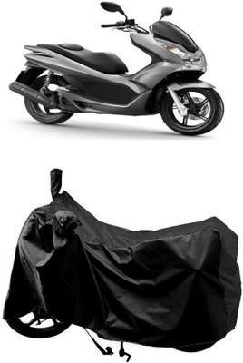 MMSSTAR Waterproof Two Wheeler Cover for Honda(PCX 125 BS6, Black)