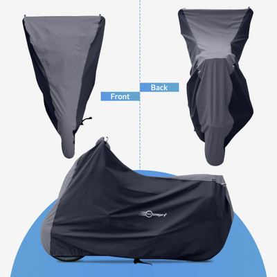 Neodrift Two Wheeler Cover for Kawasaki(650 NK, Grey, Black)