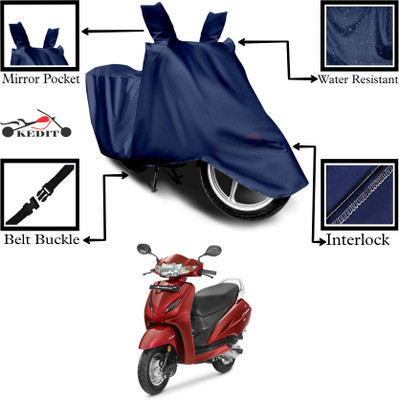 KEDIT Two Wheeler Cover for Honda(Blue)