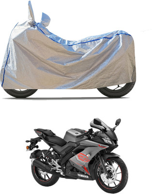 CODOKI Waterproof Two Wheeler Cover for Yamaha(YZF-R15 V3 BS6, Silver)