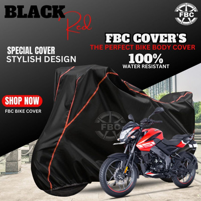 AutoGalaxy Waterproof Two Wheeler Cover for Bajaj(Pulsar NS 200, Black, Red)
