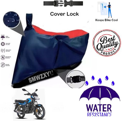 smwzxyu Waterproof Two Wheeler Cover for Bajaj(CT100, Red, Blue)