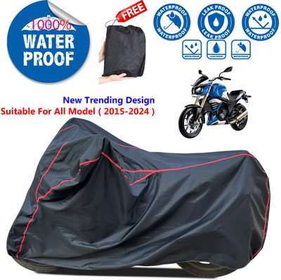 AutoGalaxy Waterproof Two Wheeler Cover for Mahindra(MOJO XT 300, Black)