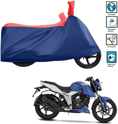 PAGORA Waterproof Two Wheeler Cover for TVS(Apache RTR 160 4V, Red)