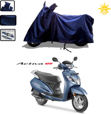 WMIZEXA Waterproof Two Wheeler Cover for Honda(Activa 125, Blue)