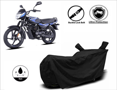 RM Collections Waterproof Two Wheeler Cover for Bajaj(CT100, Black)