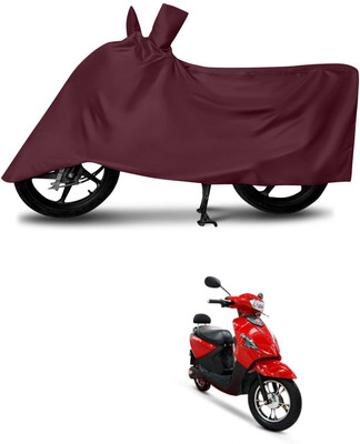 KEDIT Two Wheeler Cover for Hero(Electric, Maroon)