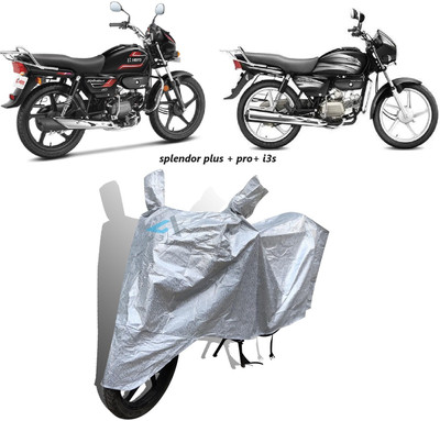 Y3H Waterproof Two Wheeler Cover for Hero(Splendor Plus, Silver)