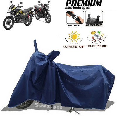 smwzxyu Waterproof Two Wheeler Cover for Universal For Bike(CB Shine, Blue)