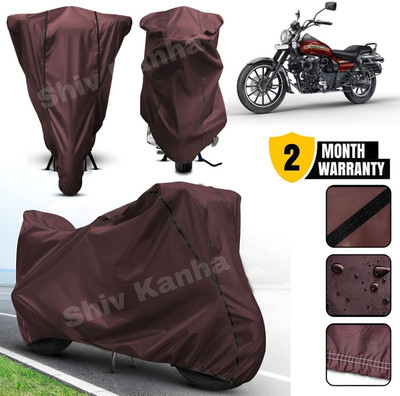 Shiv Kanha Waterproof Two Wheeler Cover for Bajaj(Avenger, Maroon, Black)