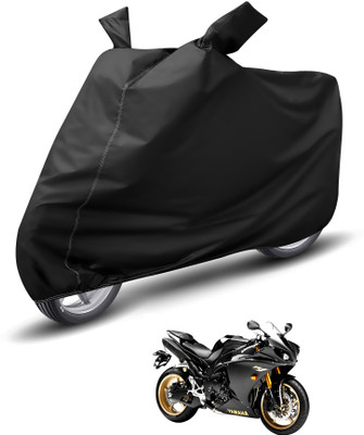 Auto Hub Waterproof Two Wheeler Cover for Yamaha(YZF R1, Black)