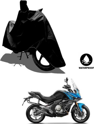 Amexride Waterproof Two Wheeler Cover for CFMoto(650MT, Black)