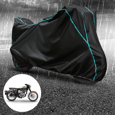CODOKI Waterproof Two Wheeler Cover for Royal Enfield(Bullet 500, Black)