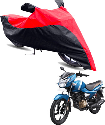 Motodreka Two Wheeler Cover for TVS(Victor New, Red, Black)