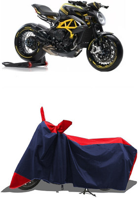 SUGASHRI Waterproof Two Wheeler Cover for MV Agusta(Dragster800 RR, Red, Blue)