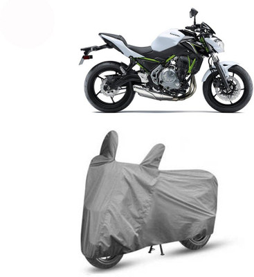 DeepShakshi AUTOMOTIVE Waterproof Two Wheeler Cover for Kawasaki(Z650, Black)