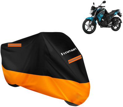 Horseyaart Waterproof Two Wheeler Cover for Yamaha(FZ S FI New, Orange)